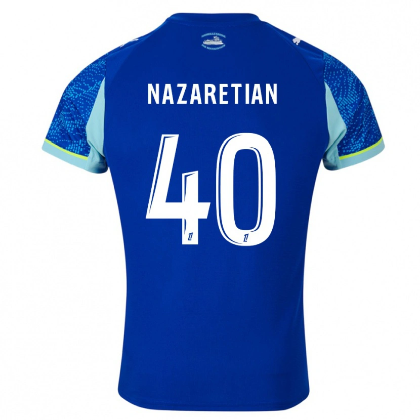 Danxen Men Manuel Nazaretian #40 Sky Blue White Third Jersey 2025/26 T-Shirt