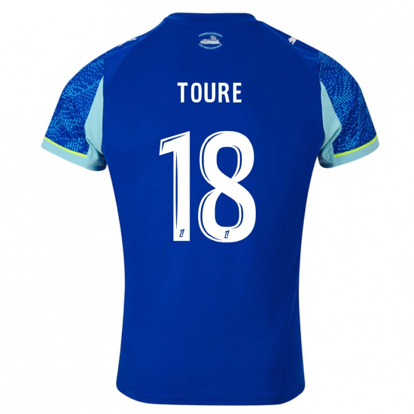 Danxen Men Isaak Toure #18 Sky Blue White Third Jersey 2025/26 T-Shirt