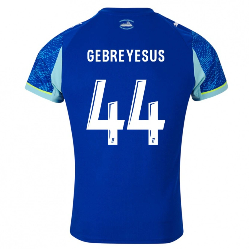 Danxen Men Esey Gebreyesus #44 Sky Blue White Third Jersey 2025/26 T-Shirt