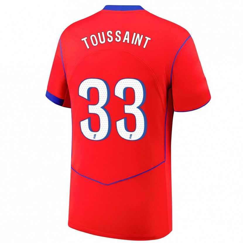 Danxen Men Océane Toussaint #33 Red Blue White Third Jersey 2025/26 T-Shirt