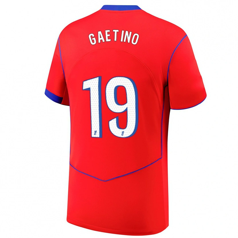 Danxen Men Eva Gaetino #19 Red Blue White Third Jersey 2025/26 T-Shirt