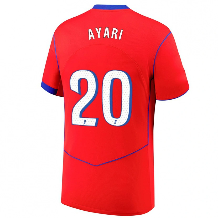 Danxen Men Adam Ayari #20 Red Blue White Third Jersey 2025/26 T-Shirt