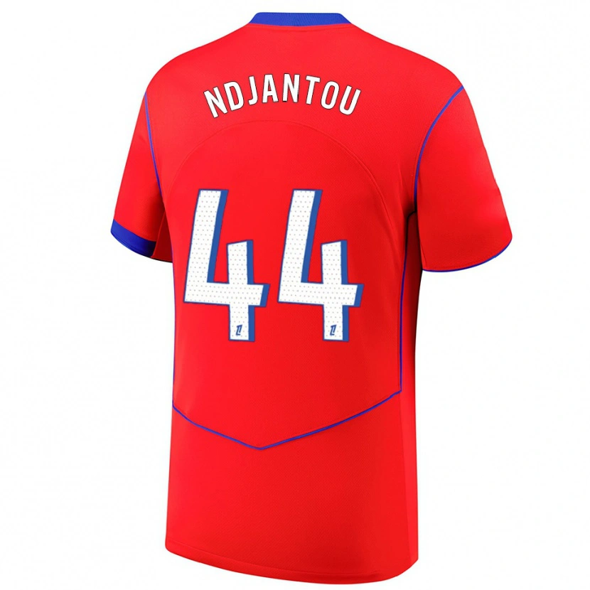 Danxen Men Quentin Ndjantou #44 Red Blue White Third Jersey 2025/26 T-Shirt