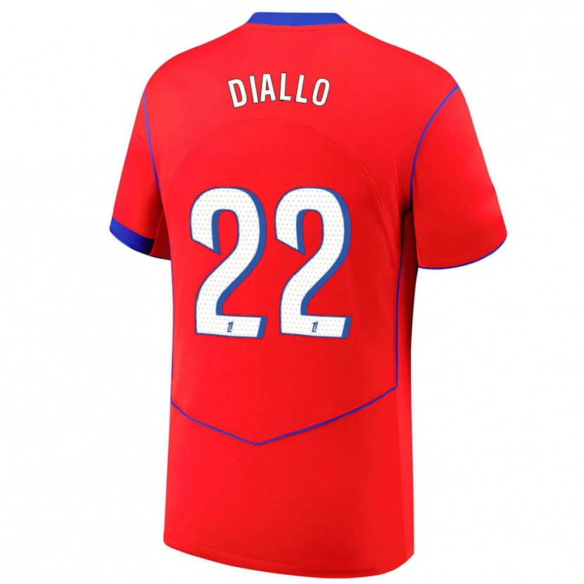 Danxen Men Abdou Diallo #22 Red Blue White Third Jersey 2025/26 T-Shirt