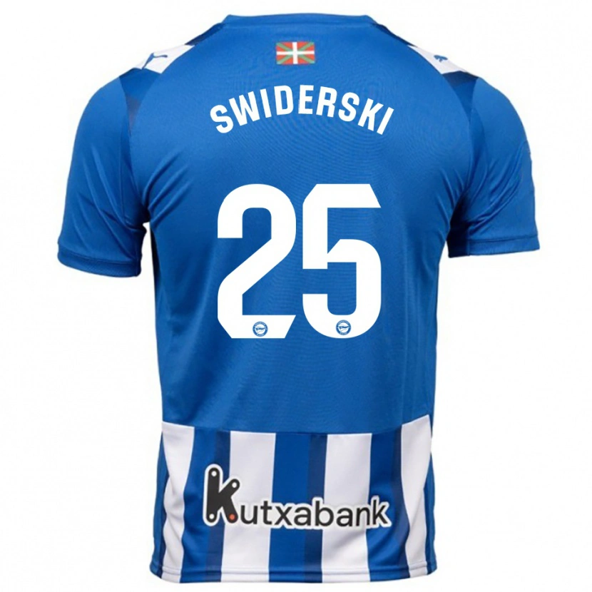 Danxen Women Grégoire Swiderski #25 Blue White Home Jersey 2025/26 T-Shirt