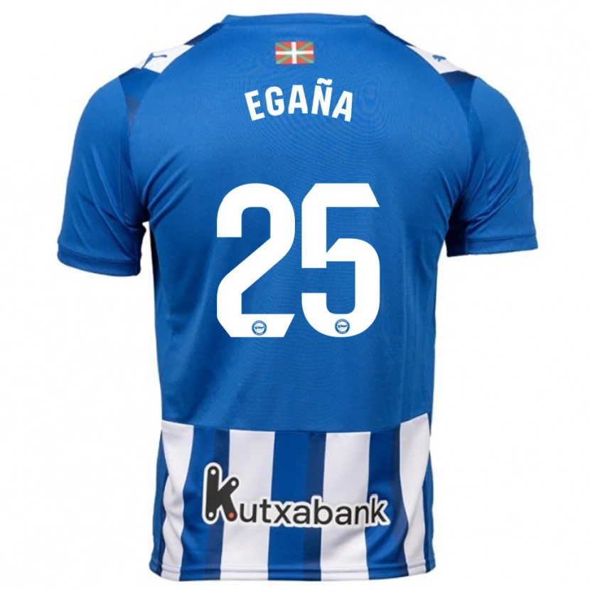 Danxen Women Eider Egaña #25 Blue White Home Jersey 2025/26 T-Shirt