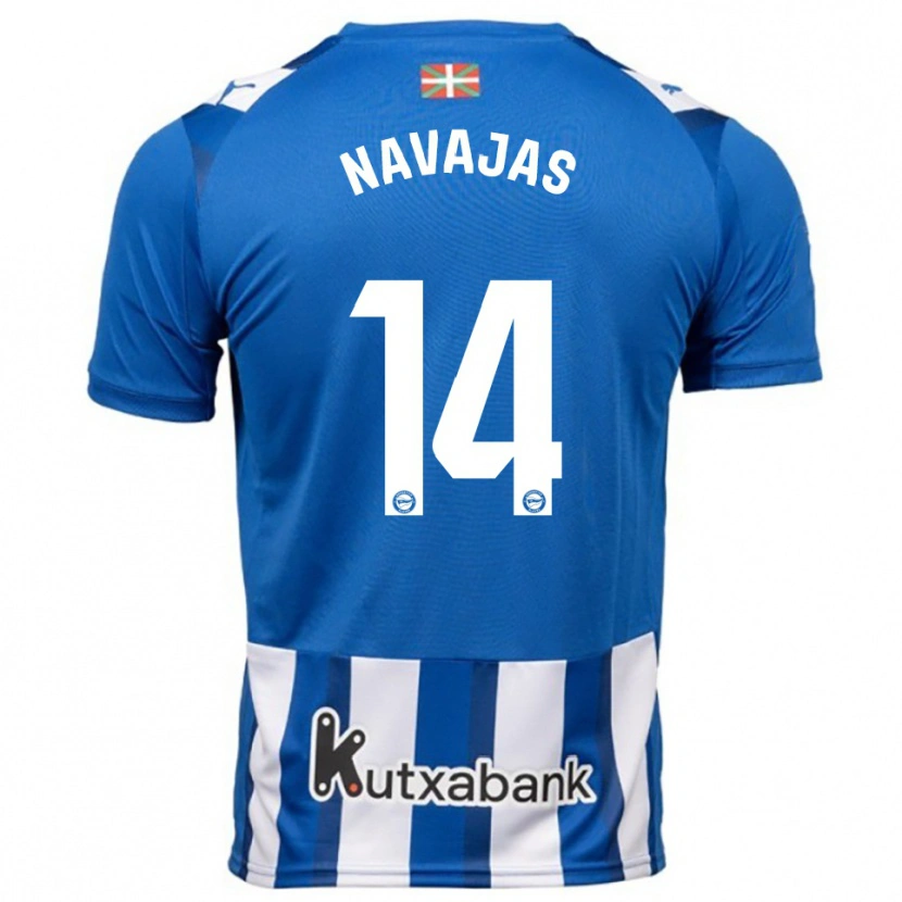 Danxen Women Laura Navajas #14 Blue White Home Jersey 2025/26 T-Shirt