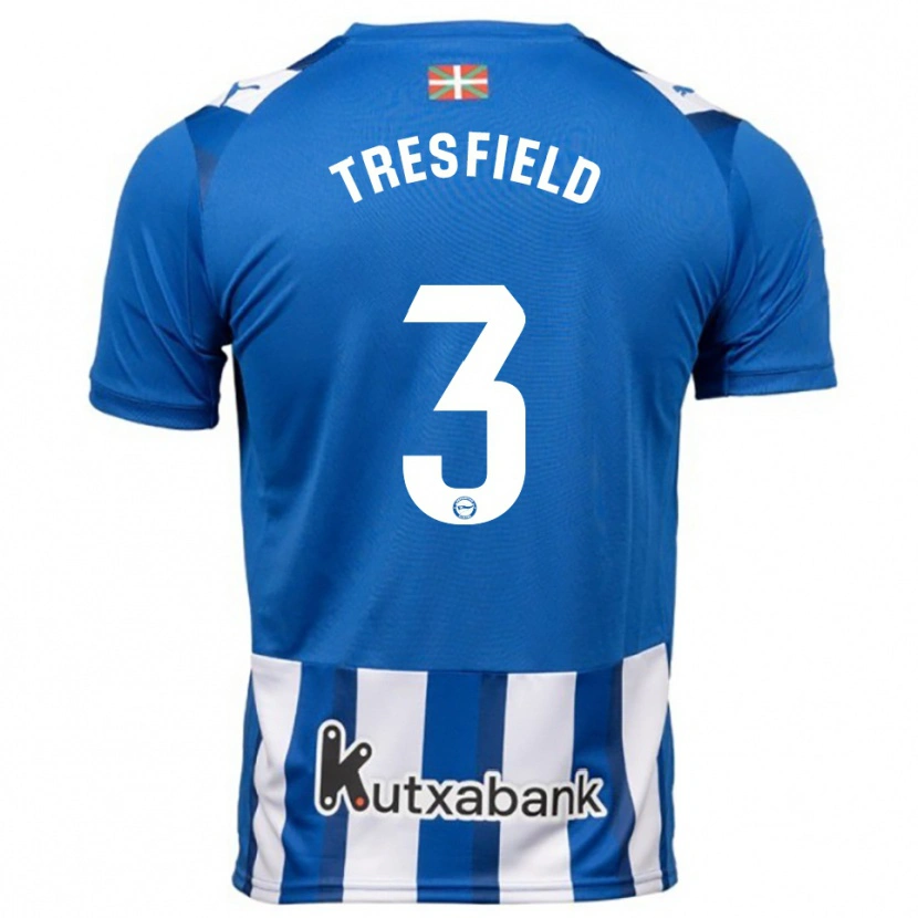 Danxen Women Laurène Tresfield #3 Blue White Home Jersey 2025/26 T-Shirt