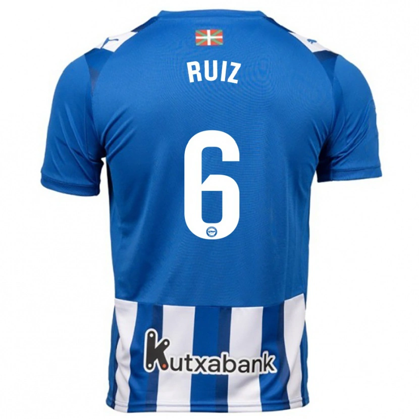 Danxen Women Markel Ruiz #6 Blue White Home Jersey 2025/26 T-Shirt
