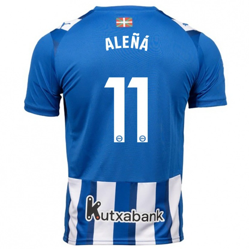 Danxen Women Carles Aleñá #11 Blue White Home Jersey 2025/26 T-Shirt