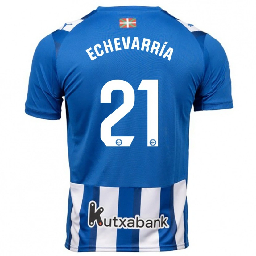 Danxen Women Martin Echevarría #21 Blue White Home Jersey 2025/26 T-Shirt