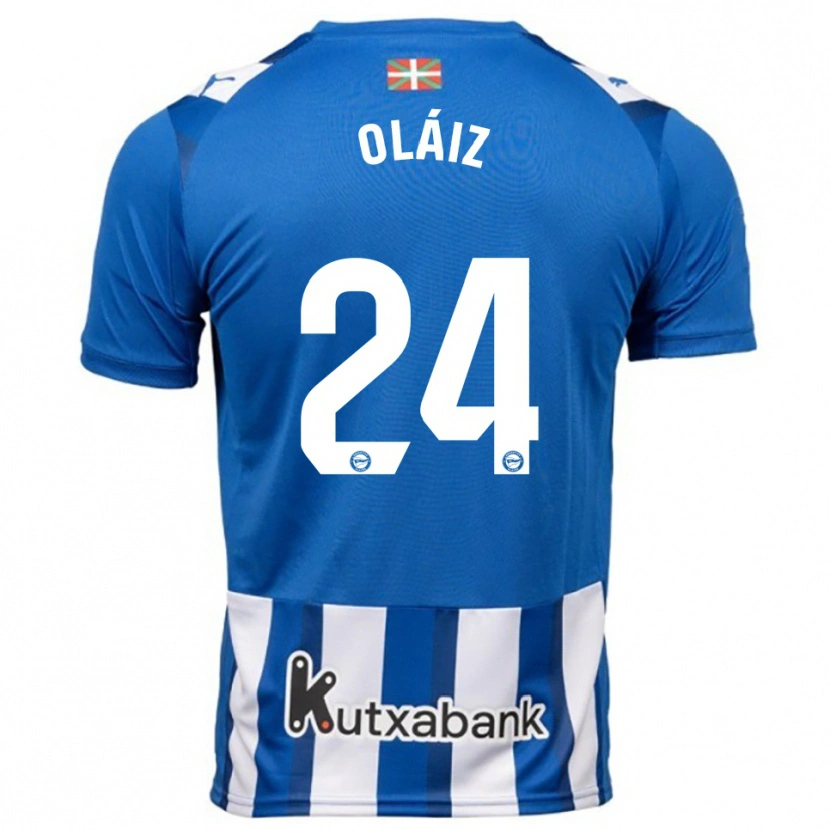 Danxen Women Xanet Oláiz #24 Blue White Home Jersey 2025/26 T-Shirt