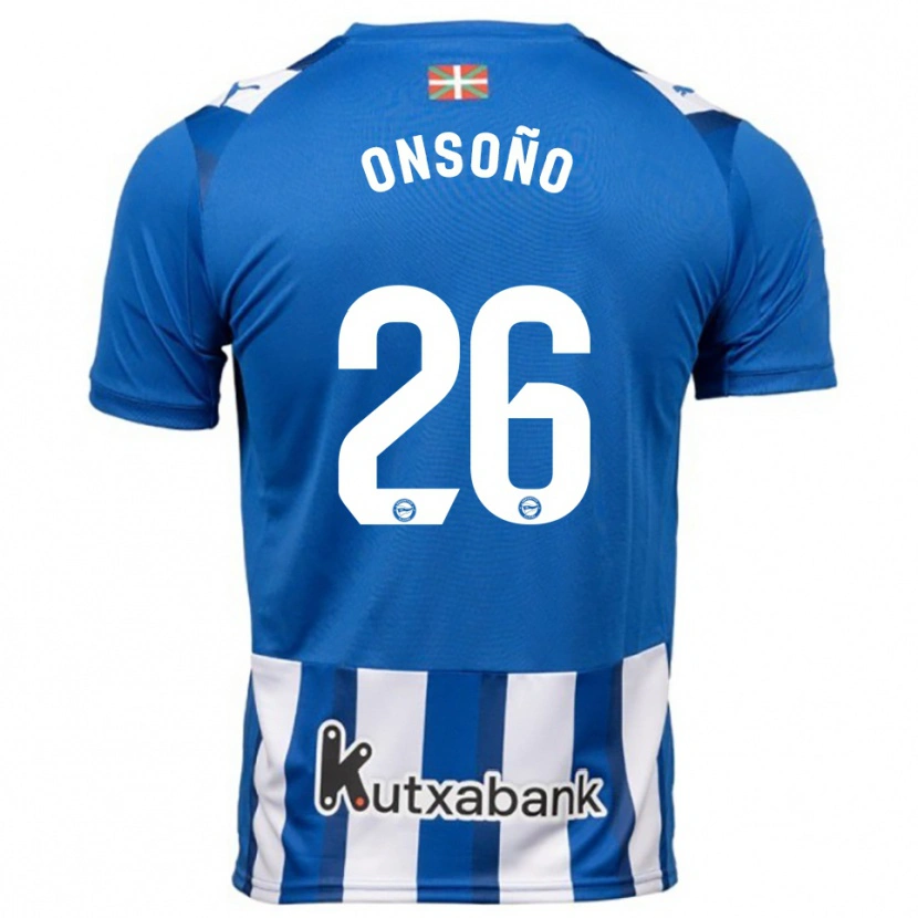Danxen Women Lorea Onsoño #26 Blue White Home Jersey 2025/26 T-Shirt
