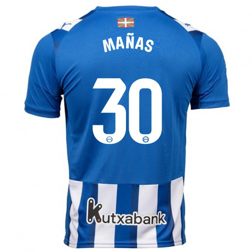 Danxen Women Aitor Mañas #30 Blue White Home Jersey 2025/26 T-Shirt
