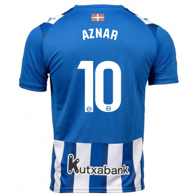 Danxen Women Alba Aznar #10 Blue White Home Jersey 2025/26 T-Shirt