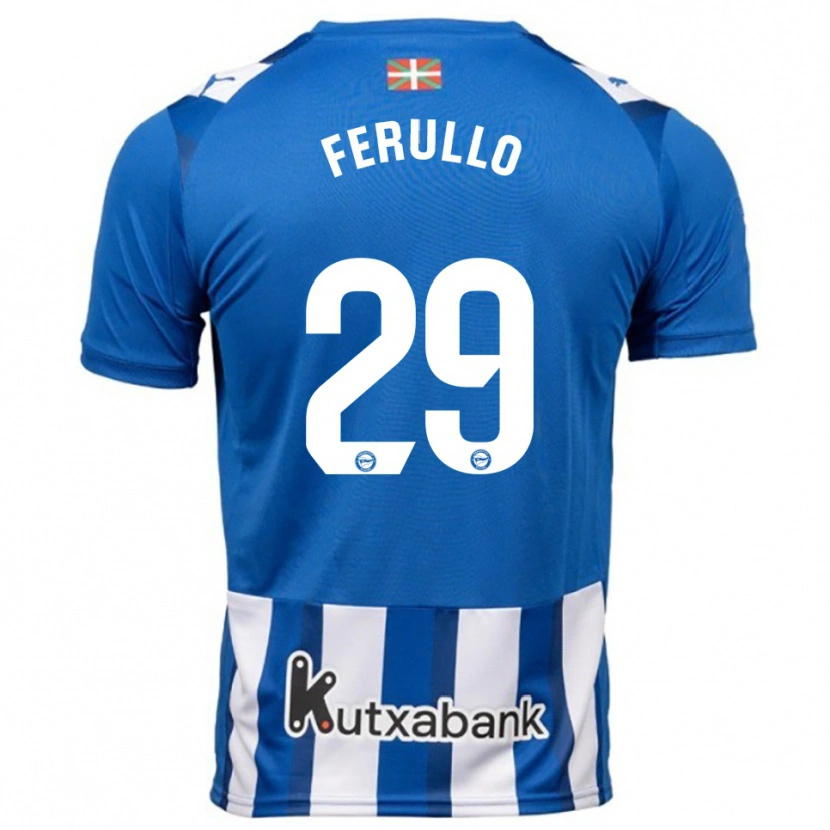 Danxen Women Flavio Ferullo #29 Blue White Home Jersey 2025/26 T-Shirt