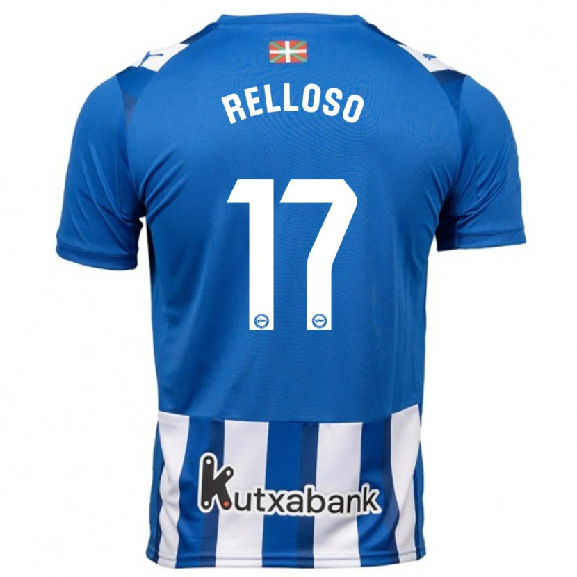 Danxen Women Mikel Relloso #17 Blue White Home Jersey 2025/26 T-Shirt