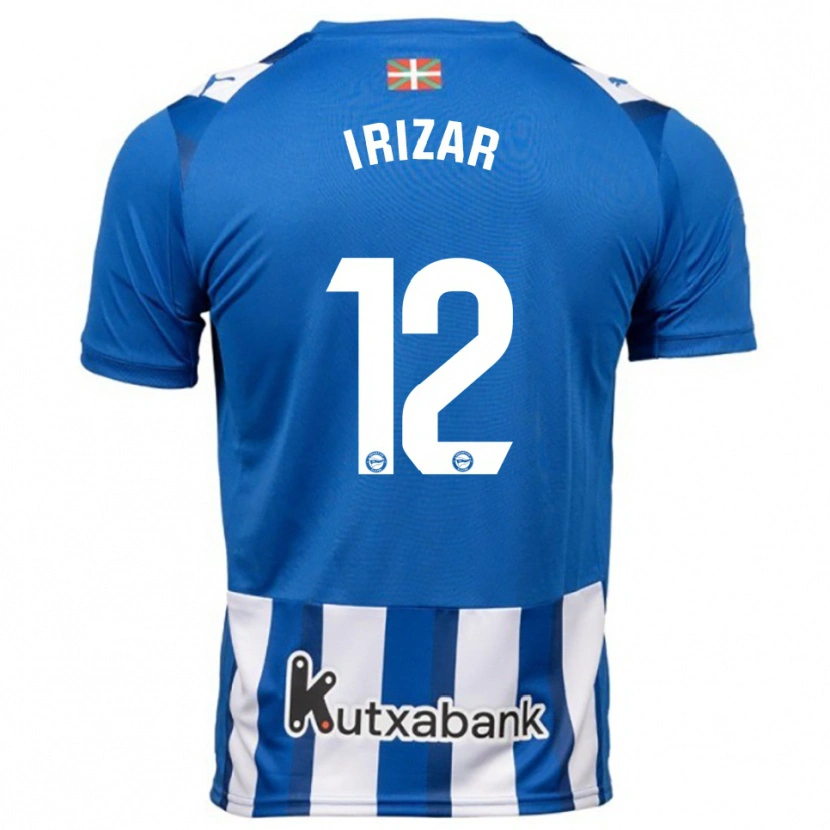 Danxen Women Manex Irizar #12 Blue White Home Jersey 2025/26 T-Shirt