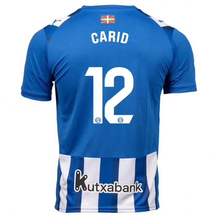 Danxen Women Andrea Carid #12 Blue White Home Jersey 2025/26 T-Shirt