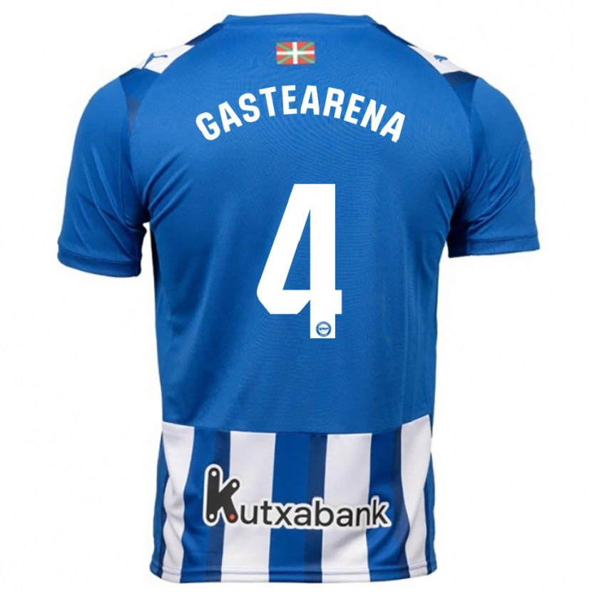 Danxen Women Itziar Gastearena #4 Blue White Home Jersey 2025/26 T-Shirt