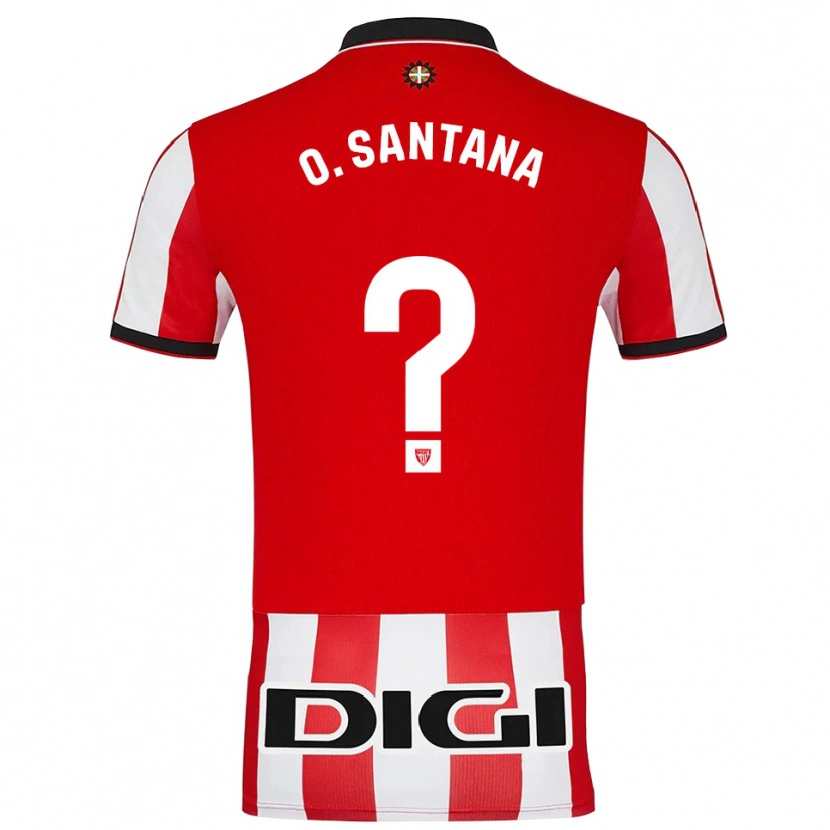 Danxen Women Olatz Santana Amado #0 Red White Home Jersey 2025/26 T-Shirt