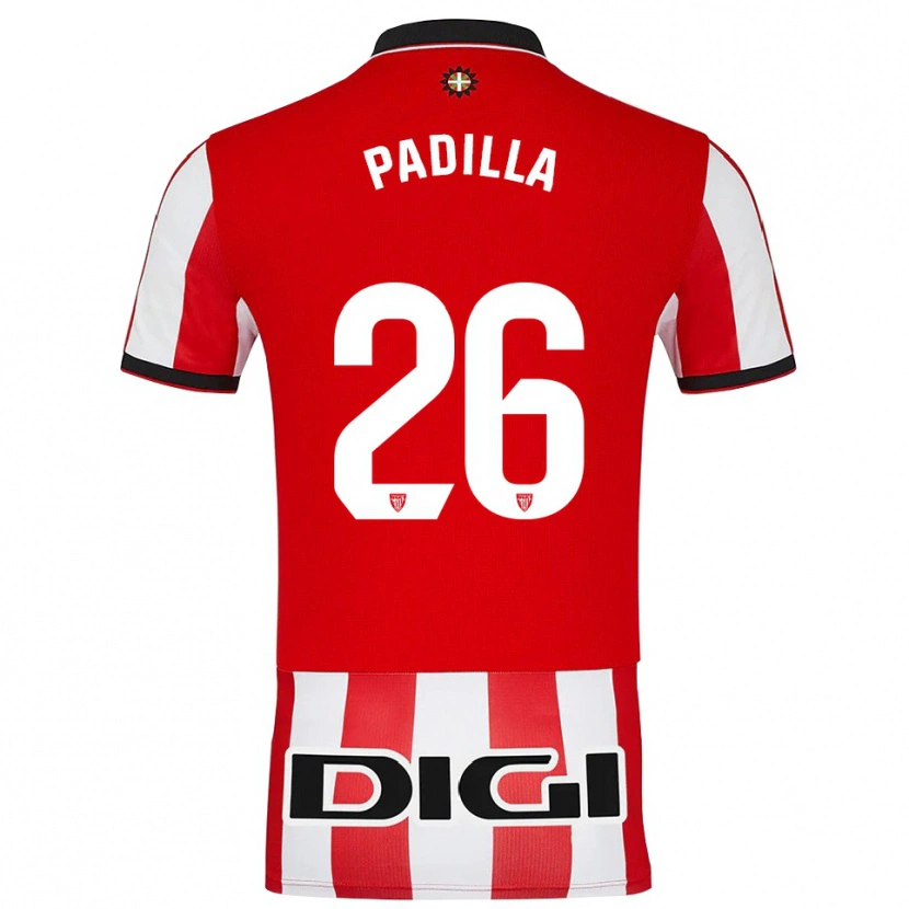 Danxen Women Álex Padilla #26 Red White Home Jersey 2025/26 T-Shirt