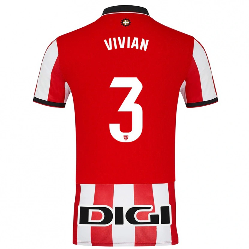 Danxen Women Dani Vivian #3 Red White Home Jersey 2025/26 T-Shirt