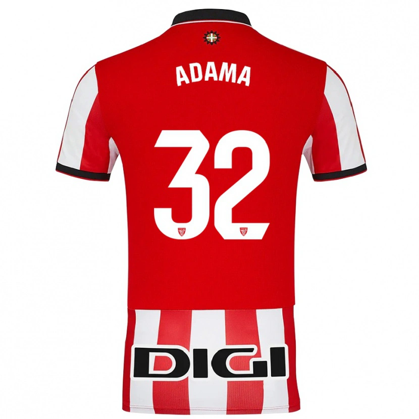 Danxen Women Adama Boiro #32 Red White Home Jersey 2025/26 T-Shirt