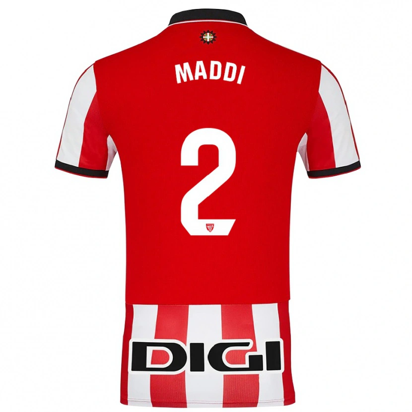 Danxen Women Maddi Torre Larrañaga #2 Red White Home Jersey 2025/26 T-Shirt