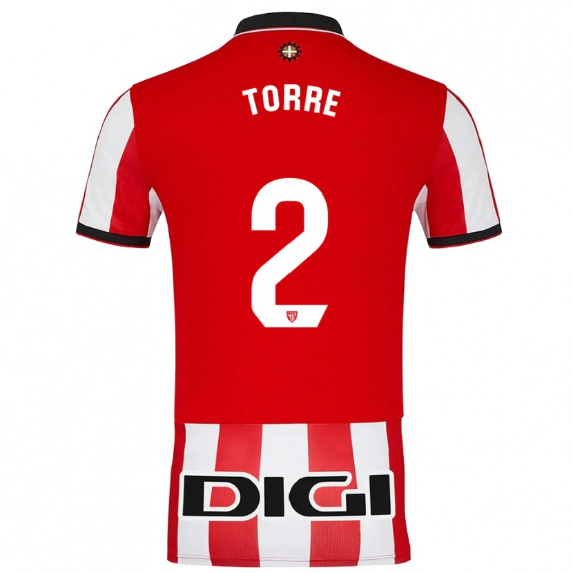 Danxen Women Maddi Torre #2 Red White Home Jersey 2025/26 T-Shirt