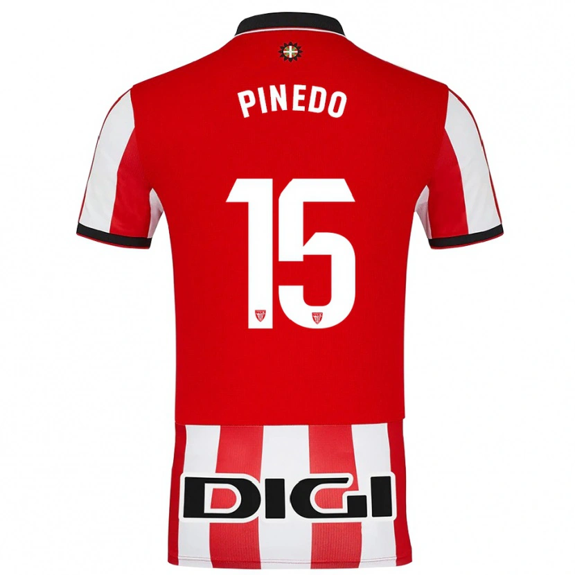 Danxen Women Clara Pinedo Castresana #15 Red White Home Jersey 2025/26 T-Shirt