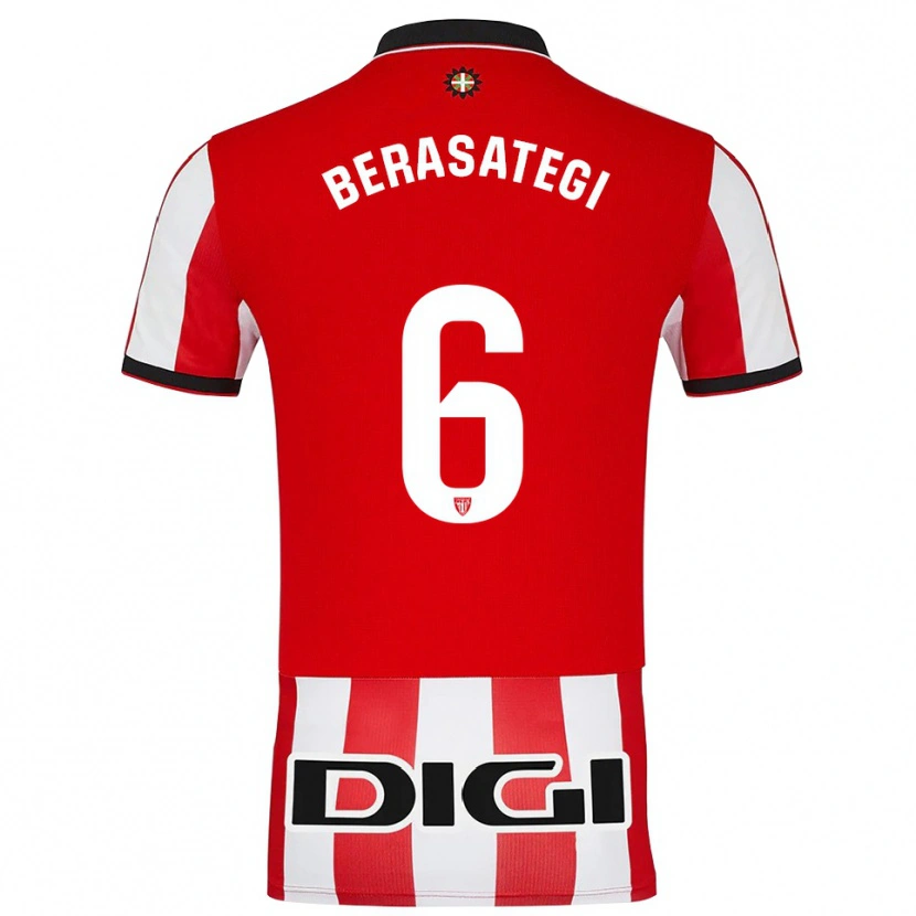 Danxen Women Suhar Berasategi #6 Red White Home Jersey 2025/26 T-Shirt
