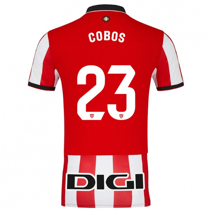 Danxen Women Alain Cobos #23 Red White Home Jersey 2025/26 T-Shirt