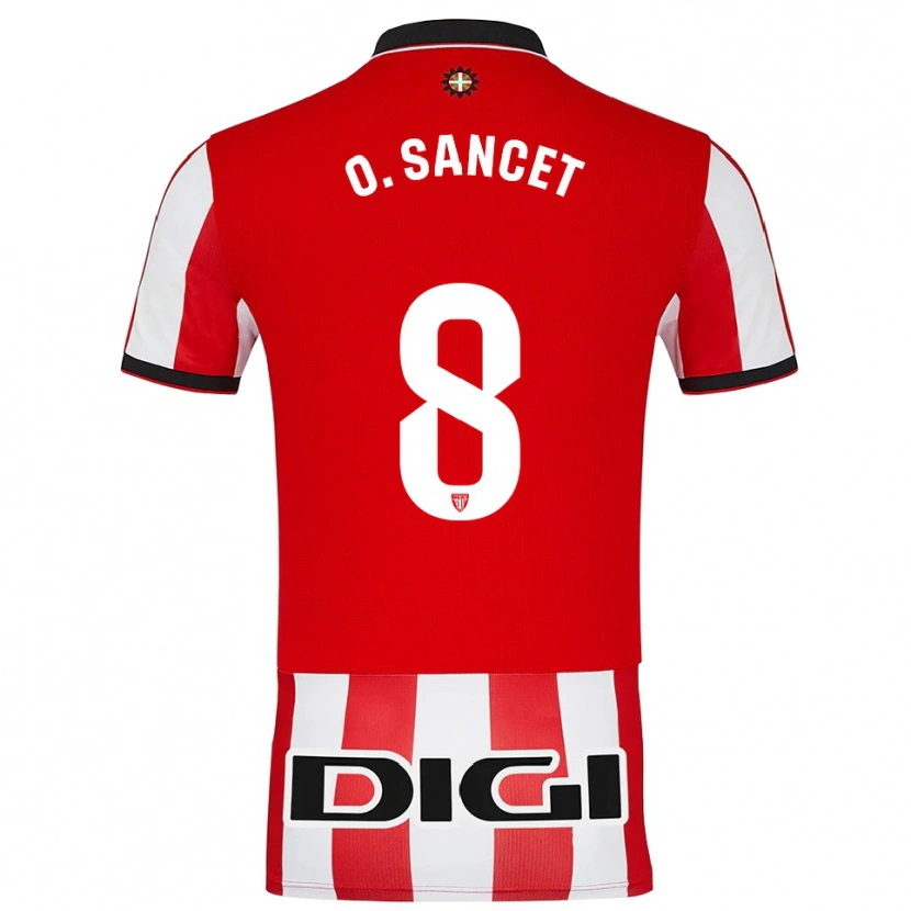 Danxen Women Oihan Sancet #8 Red White Home Jersey 2025/26 T-Shirt