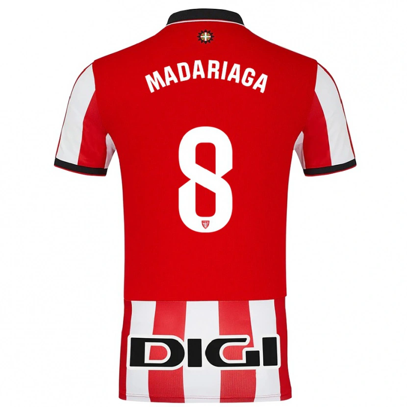 Danxen Women Joan Madariaga #8 Red White Home Jersey 2025/26 T-Shirt