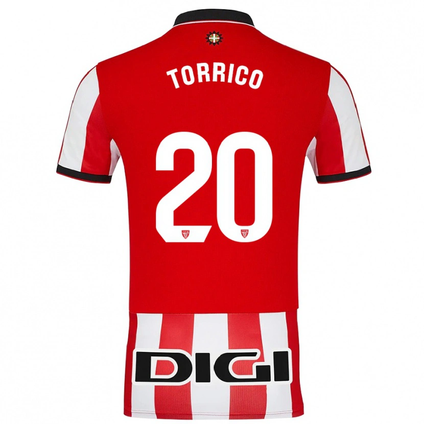Danxen Women Aitor Torrico #20 Red White Home Jersey 2025/26 T-Shirt