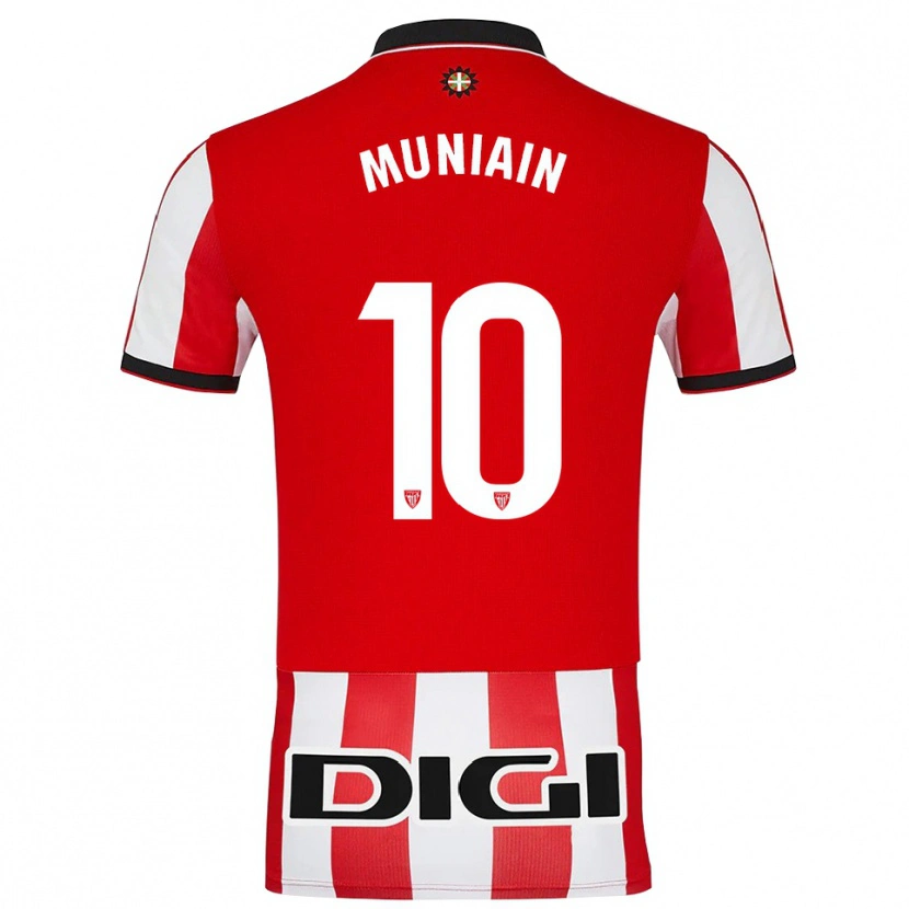 Danxen Women Iker Muniain #10 Red White Home Jersey 2025/26 T-Shirt