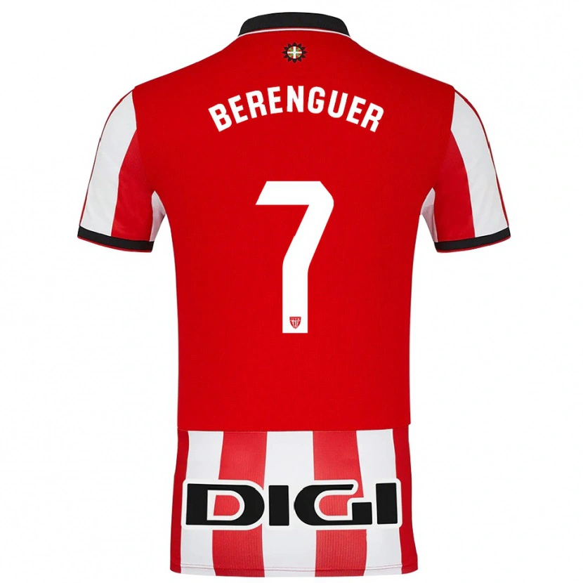 Danxen Women Álex Berenguer #7 Red White Home Jersey 2025/26 T-Shirt