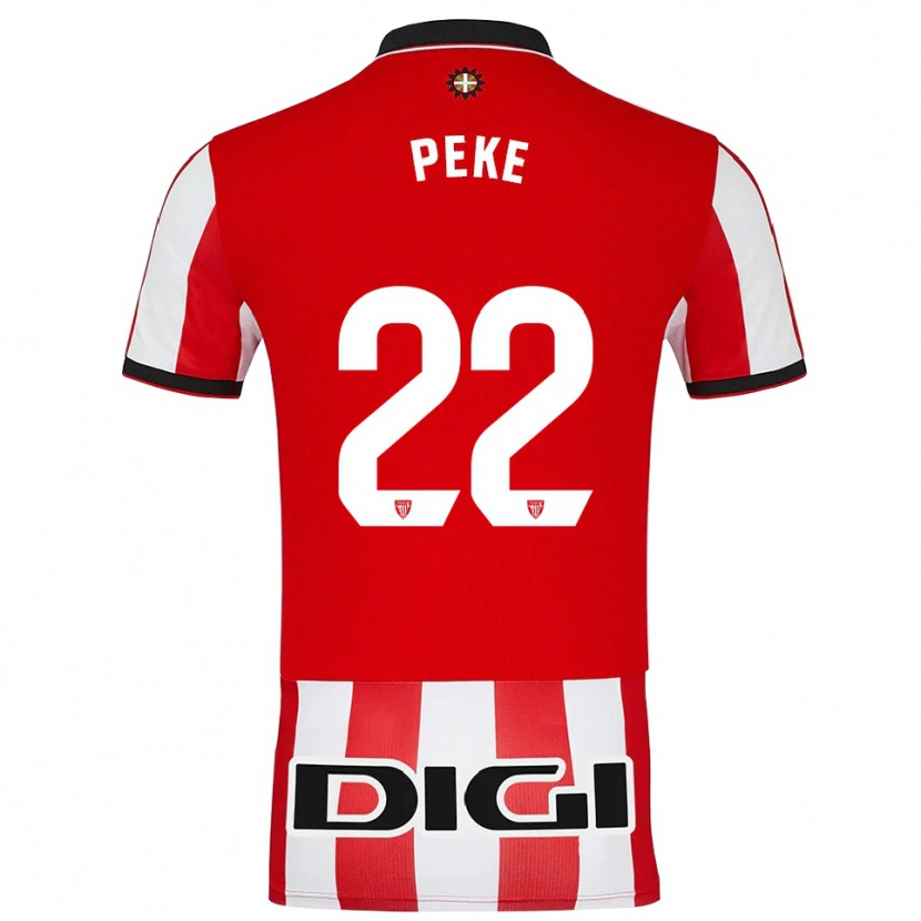 Danxen Women Ainize Barea Núñez #22 Red White Home Jersey 2025/26 T-Shirt