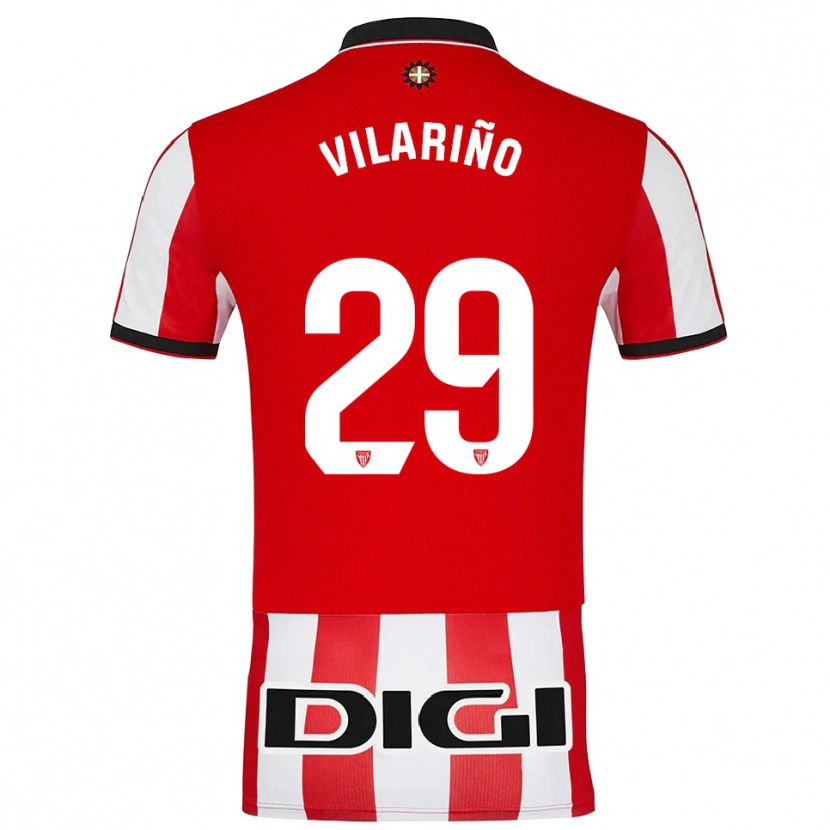 Danxen Women Maitane Vilariño Mendinueta #29 Red White Home Jersey 2025/26 T-Shirt