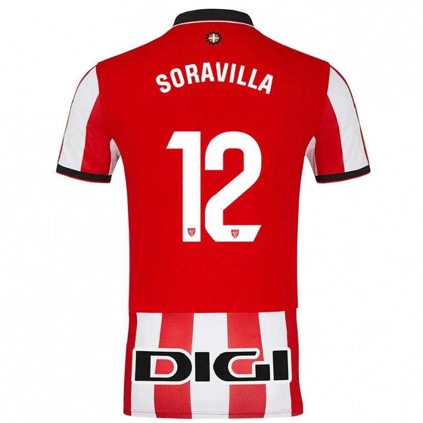 Danxen Women Ander Soravilla #12 Red White Home Jersey 2025/26 T-Shirt