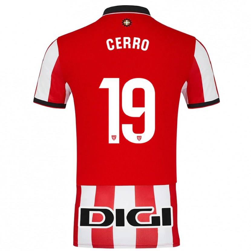 Danxen Women Mariana Cerro Galán #19 Red White Home Jersey 2025/26 T-Shirt