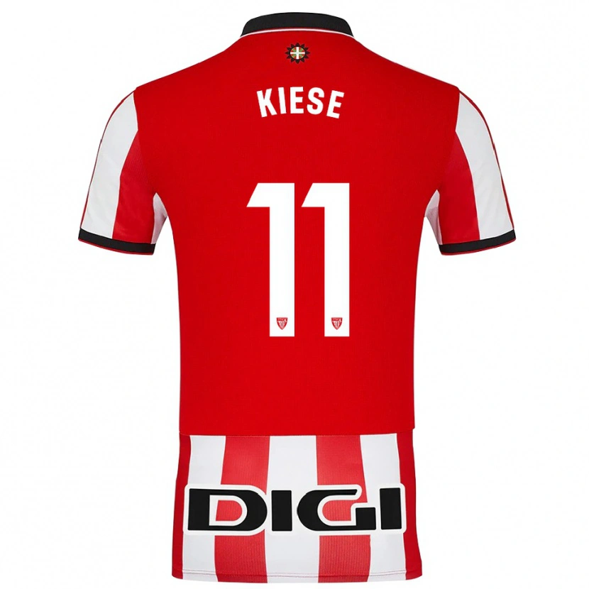 Danxen Women Manasse Kiese #11 Red White Home Jersey 2025/26 T-Shirt