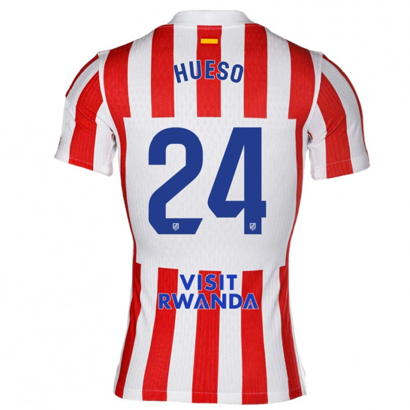 Danxen Women Romeo Hueso #24 Red White Home Jersey 2025/26 T-Shirt