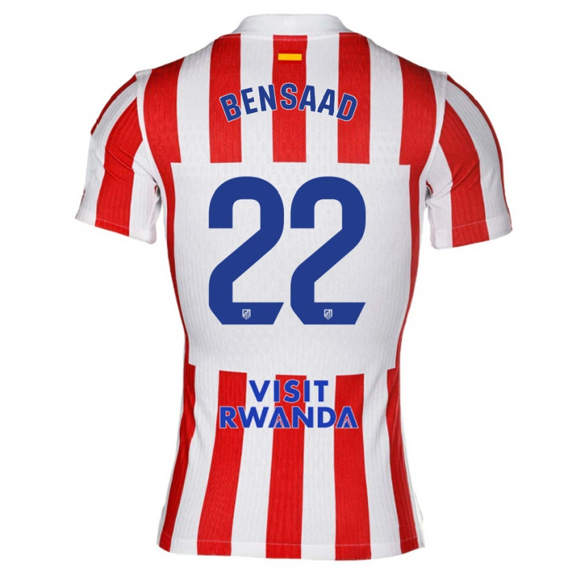 Danxen Women Adnane Bensaad #22 Red White Home Jersey 2025/26 T-Shirt