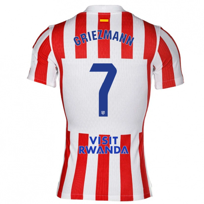 Danxen Women Antoine Griezmann #7 Red White Home Jersey 2025/26 T-Shirt