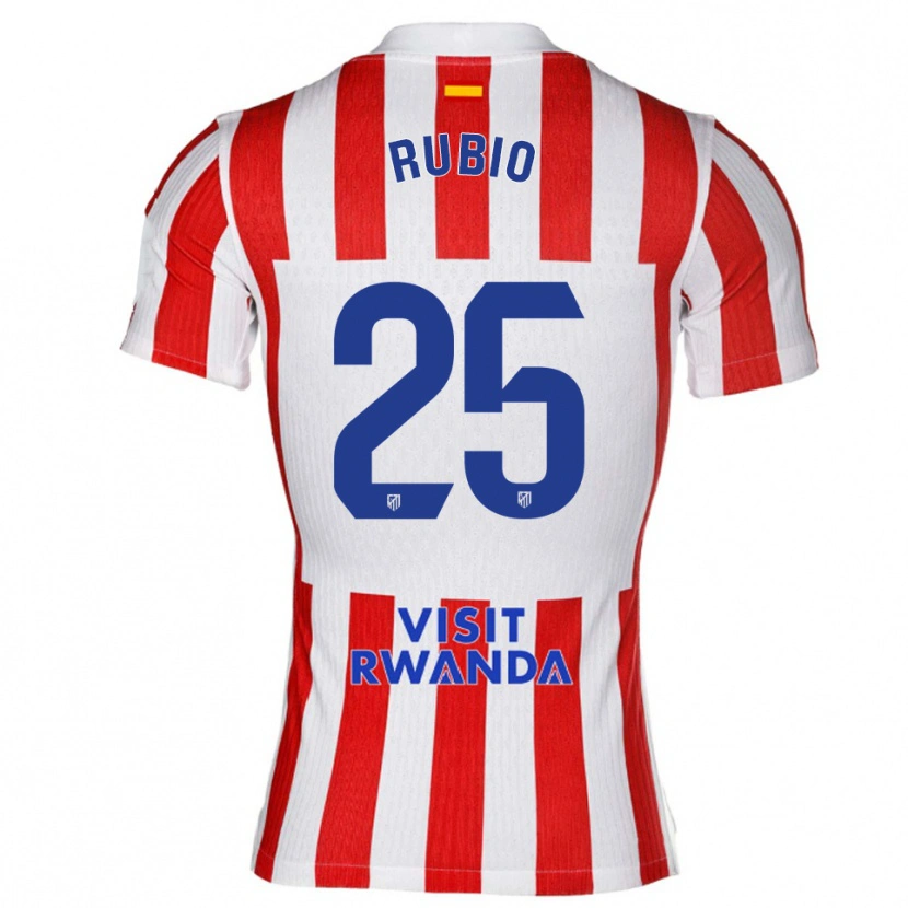 Danxen Women Daniel Rubio #25 Red White Home Jersey 2025/26 T-Shirt