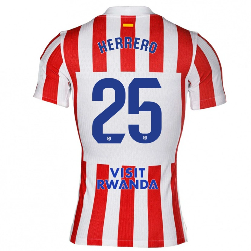 Danxen Women Alex Herrero #25 Red White Home Jersey 2025/26 T-Shirt