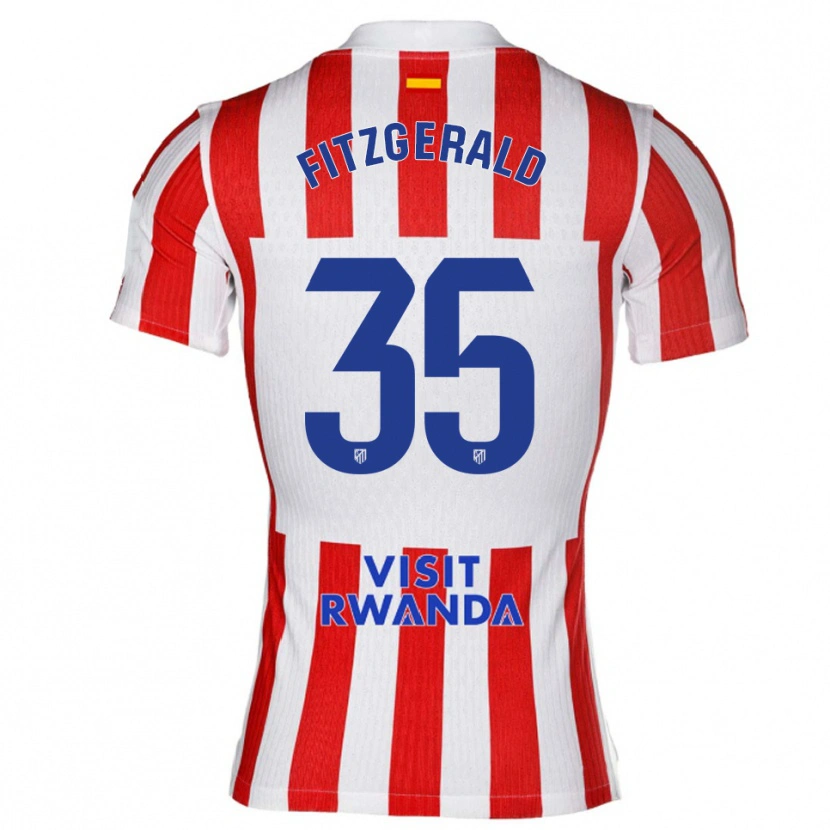 Danxen Women Daniel Fitzgerald #35 Red White Home Jersey 2025/26 T-Shirt