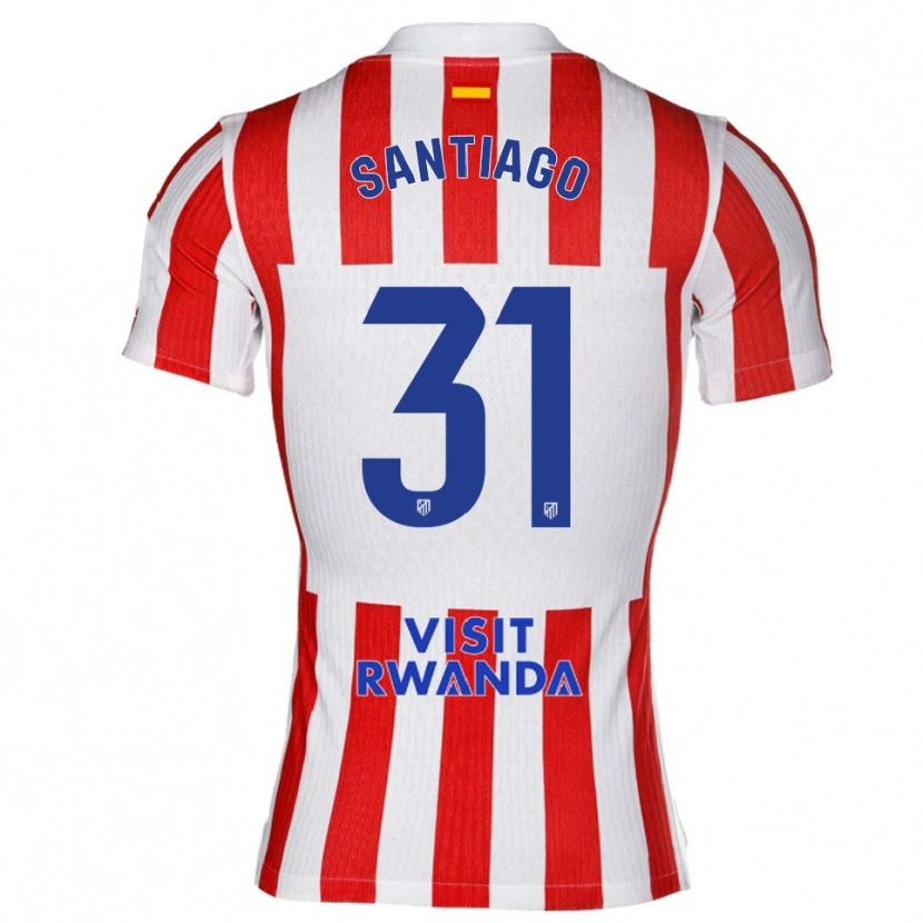 Danxen Women Abraham Santiago #31 Red White Home Jersey 2025/26 T-Shirt